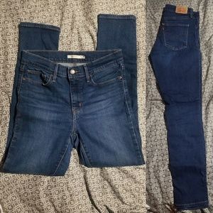 Levi's Mid-Rise Slimming Skinny jean, short